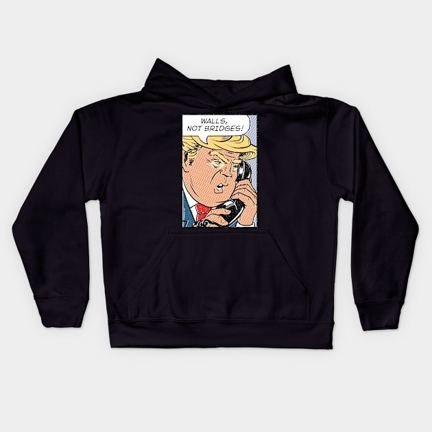 Donald Trump Pop Art Kids Hoodie by vo_maria